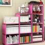 Imagem de Estante porta livros com 4 prateleiras organizador brinquedos modular quarto lavanderia objetos cozinha sapateira multiu
