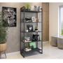 Imagem de Estante Porto Industrial Multiuso C/Prateleiras Preto - Montanaris Decor