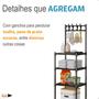 Imagem de  Estante Rack Banheiro Lavanderia Com Prateleiras Organizador Linha Premium