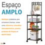 Imagem de  Estante Rack Banheiro Lavanderia Com Prateleiras Organizador Linha Premium