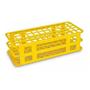 Imagem de Estante Rack Plastico P/ 40 Tubos De Ensaio 21mm Amarela