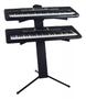 Imagem de Estante Teclado Piano Digital Duplo Notebook Ask Pmd3 Cor Preto