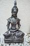 Imagem de Estátua Buda Metalizada  Imagem em gesso pintada à mão   42 cm de altura