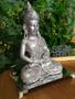 Imagem de Estatua Buda Tibetano Hindu Meditação Prata