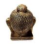 Imagem de Estátua de Cabeça Buda Grande Resina Dourada 16cm