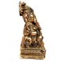 Imagem de Estátua De Ganesha Sentado Dourado Resina 13Cm