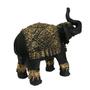 Imagem de Estátua Decorativa Elefante Indiano Da Sorte Enfeite Em Resina Preto