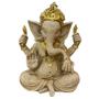 Imagem de Estatua Decorativa Ganesha Deus Hindu Dourado/Areia19cm