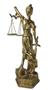 Imagem de Estátua Deusa Da Justiça Dama Símbolo Direito 14 Cm
