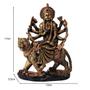 Imagem de Estátua Deusa Durga 17cm - Tigre - Decoração e Meditação