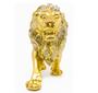 Imagem de Estatua Enfeite de Resina Leão Dourado Brilhante 21cm