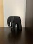 Imagem de Estátua Enfeite Decorativo Elefante Animal Resina 20cm Preto