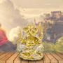 Imagem de Estátua Ganesha Enfeite Decorativo Prosperidade Decoração Zen Elefante Hindu Sabedoria Estatueta Meditação