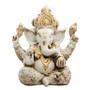Imagem de Estátua Ganesha Grande Decorativo Deus Da Sorte Branco