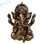 Imagem de Estátua Ganesha Hindu Sorte Prosperidade Sabedoria Resina