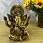 Imagem de Estátua Ganesha Hindu Sorte Prosperidade Sabedoria Resina