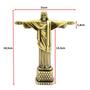 Imagem de Estátua Miniatura Cristo Redentor Metal Decoração Presente  26144CR