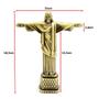 Imagem de Estátua Miniatura Cristo Redentor Metal Decoração Presente 26144CR