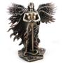 Imagem de Estátuas de resina Bronzed SERIPHIM Estátua do anjo do anjo de seis asas