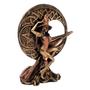 Imagem de Estatueta Bruxa da Lua de Resina Dourada com Bronze - Decore Casa