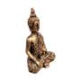 Imagem de Estatueta BUDA HINDU TIBETANO MEDITANDO Pequeno Dourado com Bronze