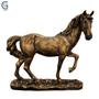 Imagem de Estatueta Cavalo Dourado Cavalo Competição Troféu em Resina