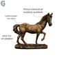 Imagem de Estatueta Cavalo Dourado Cavalo Competição Troféu em Resina