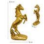 Imagem de Estatueta Cavalo em Pé Troféu estátua em Resina Decoração Escritório Casa