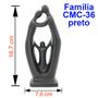 Imagem de Estatueta Decorativa De Família em Cerâmica Papai Mamãe Filho Filha Escultura Mãe Pai Estátua Casal