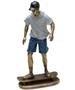 Imagem de Estatueta Decorativa Skatista Skate Escultura Em Resina 27cm