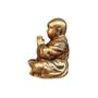 Imagem de Estatueta Decorativo Pequeno Buda Chines Rezando Dourado - Hp Decor