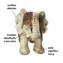 Imagem de Estatueta Elefante Manto Duplo Pedraria 14Cm 75743