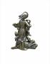 Imagem de Estatueta Mãe Sentada Com Casal de Filhos Resina Espressione