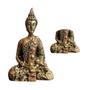 Imagem de Estatueta Miniatura Buda Hindu Tibetano Meditando em Resina