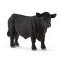 Imagem de Estatueta Schleich de Touro Angus Negro - Brinquedo de Fazenda para Crianças (3-8 anos)