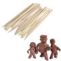 Imagem de Estecas modelagem corte argila arame madeira escultura kit