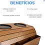 Imagem de Esteira de Sofá Kit 2 Und Porta Controles + Porta Copos Envio Rápido