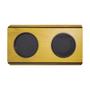 Imagem de Esteira para Braço de Sofá Flexível com Porta Copos Amarelo Rustico Mdf Madeira