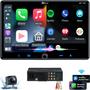 Imagem de Estéreo de carro PLZ Single Din Wireless Carplay Android Auto 10.1