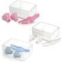 Imagem de Esterilizador De Mamadeiras Para Microondas Infantil Com Assessórios Inclusos 04 Peças Azul ou Rosa - Adoleta