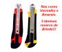 Imagem de Estilete Profissional emborrachado 18mm Cutter Knife