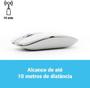 Imagem de Estilo e Conveniência: Combo Teclado e Mouse Wireless Branco