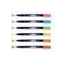 Imagem de Estojo 06 Cores Neon Caneta Brush Pen Fudenosuke Tombow