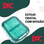Imagem de Estojo Box Cristal Com Divisao Verde