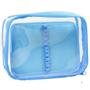 Imagem de Estojo Box Cristal G Com Divisao Azul Dac 22,5x16x6cm