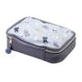 Imagem de Estojo Box Necessaire Pets Cat Cinza Ziper Com Pompom - Brw
