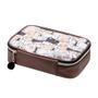 Imagem de Estojo Box Necessaire Pets Dog Marrom ziper c/ pompom - BRW