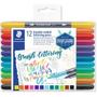 Imagem de Estojo com 12 Cores Caneta Hidrocor Staedtler Brush Lettering Duo 3004 Tb12