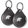 Imagem de Estojo de Couro para AirTag (2 Unidades) - FOREVERFLYBIRD com Chaveiro