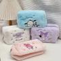 Imagem de Estojo De Lápis De Pelúcia Kawaii Sanrio Grande Capacidade Cinnamoroll Kuromi My Melody Material